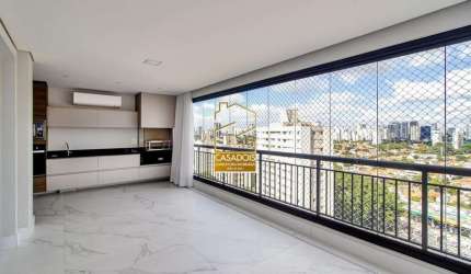 Apartamento para Locação com 3 Quartos e 3 Vagas na Vila Olímpia - SP, próximo &#224; Jardineira Grill e Restaurante Praça São Lourenço