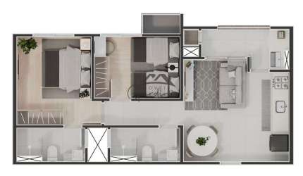 Apartamento com 2 quartos à venda na Avenida Mário Uriarte, 926, Cordeiros, Itajaí por R$ 687.247