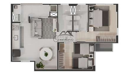 Apartamento com 2 quartos à venda na Avenida Mário Uriarte, 926, Cordeiros, Itajaí por R$ 633.153