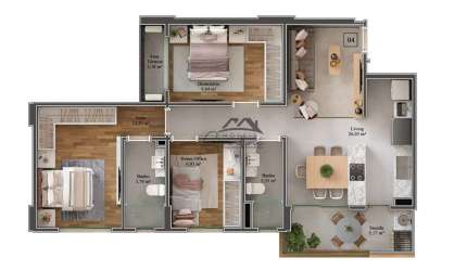 Apartamento com 3 quartos à venda na Rua Heitor Liberato, 2131, São Judas, Itajaí por R$ 807.450