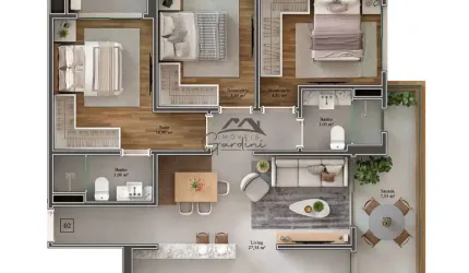 Apartamento com 3 quartos à venda na Rua Heitor Liberato, 2131, São Judas, Itajaí por R$ 854.000