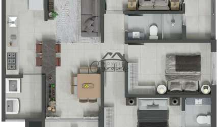 Apartamento com 2 quartos à venda na Rua Professora Clotilde Ramos Chaves, Fazenda, Itajaí por R$ 1.120.000