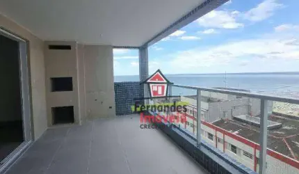 Apartamento alto padrão vista mar  com 3 suítes à venda, 143 m² por R$ 1.100.000 - Aviação - Praia Grande/SP