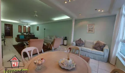 Apartamento Porteira fechada  frente mar com 3 dormitórios mais dependência à venda, 205 m² por R$ 2.200.000 - Boqueirão - Santos/SP