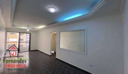 Apartamento para alugar, 101 m² por R$ 2.700,00/mês - Aviação - Praia Grande/SP