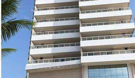Apartamento alto padrão lateral mar com 1 dormitório à venda, 54 m² por R$ 450.000  Aviação  Praia Grande SP