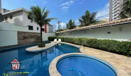 Sobrado triplex em condomínio com piscina 3 dormitórios para alugar definitivo pacote 132 m² por R$ 6.000 mês  Canto do Forte  Praia Grande SP
