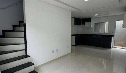 Sobrado novo no lado praia com 2 dormitórios à venda  63 m² por R$ 420.000  Guilhermina  Praia Grande SP