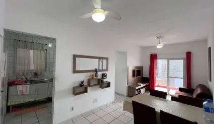 Apartamento vista lateral mar mobiliado  2 dormitórios sendo 1 suíte para alugar definitivo pacote 82 m² por R$ 2.700 mês  Aviação  Praia Grande SP