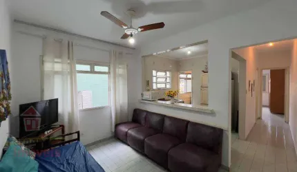 Apartamento com 1 dormitório 300 metros da praia para alugar definitivo pacote  49 m² por R$ 1.950 mês  Guilhermina  Praia Grande SP