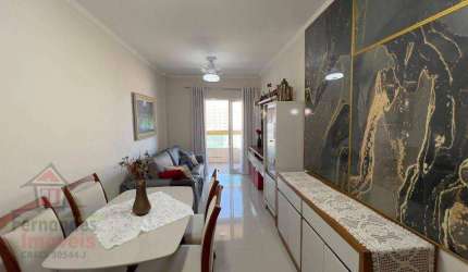 Apartamento frente mar com 1 dormitório à venda, 55 m² por R$ 420.000 - Aviação - Praia Grande/SP