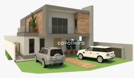 Casa com 4 dormitórios no Cond. Bosque de Itapeba, 280 m² - Maricá/RJ