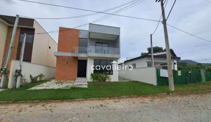 TEM ATÉ SAUNA! CASA 4 QUARTOS, PISCINA E ÁREA GOURMET NO COND. UBÁ EM MARICÁ-RJ