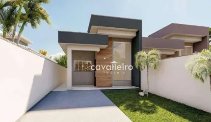 Casa com 3 quartos, sendo 1 suíte, com 91 m², à venda por R$ 498.000 - Parque Nanci - Maricá/RJ