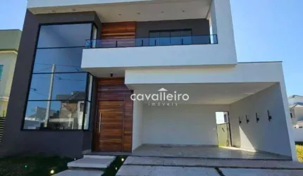 Casa Condomínio Solaris, Piscina, Área Gourmet,com 3 dormitórios à venda, 191 m² por R$ 1.650.000 - Cajueiros (Itaipuaçu) - Maricá/RJ