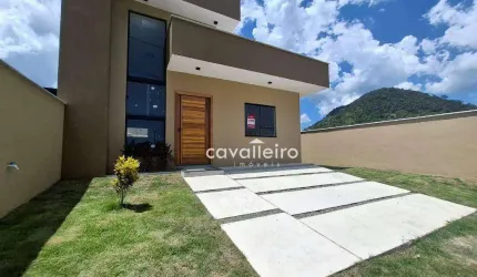 R$490.000 - Casa com 3 Quartos, Cond. Vitoria dos Anjos,  104 m² por R$ 490.000 - Caxito - Maricá/RJ