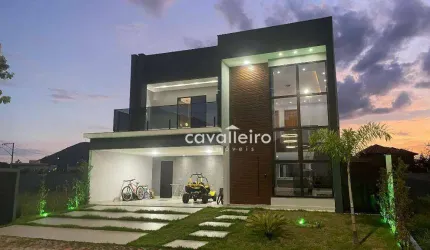 CASA 4 QUARTOS EXCLUSIVA NO ALPHAVILLE 2 -  PLANEJADOS, ENERGIA SOLAR, PISCINA, JACUZZI E ÁREA GOURMET