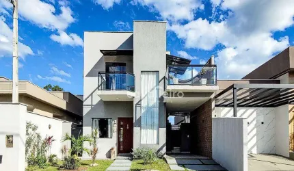 Casa condomínio Royal Garden, 2 suítes, área gourmet e piscina, 130 m² por R$ 587.000 - Pindobas - Maricá/RJ