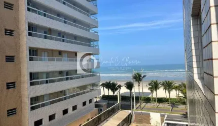 Apartamento Vista Mar, 1 dorm, Mobiliado, Real, Praia Grande