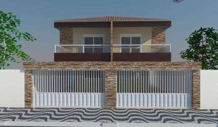 Sobrado 03 dormitórios, suite, novo, lindo, Vila Guilhermina, Praia Grande