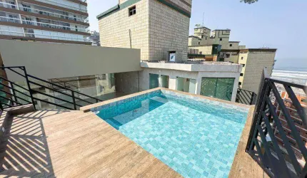 Cobertura com 3 dormitórios à venda, 232 m² por R$ 1.580.000 - Tupi - Praia Grande/SP
