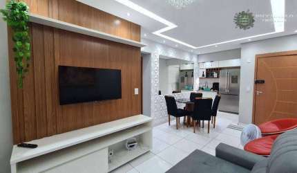 Apartamento com 2 dormitórios à venda, 63 m² por R$ 465.000 - Aviação - Praia Grande/SP