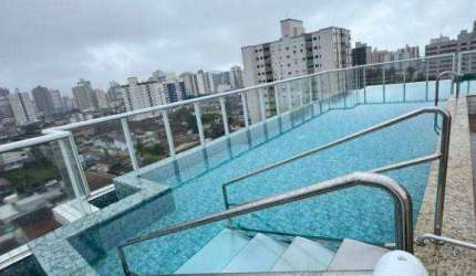 Apartamento com 2 dormitórios à venda, 54 m² por R$ 450.000 - Vila Guilhermina - Praia Grande/SP