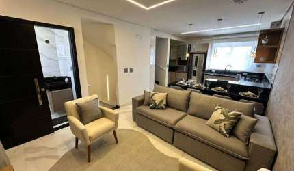 Sobrado Condomínio com 2 dormitórios à venda, 88 m² por R$ 599.000 - Vila Guilhermina - Praia Grande/SP