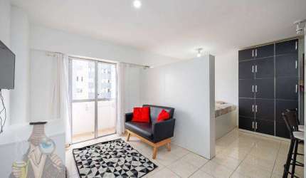 Studio com 1 dormitório para alugar, 26 m² por R$ 2.100,81/mês - Rebouças - Curitiba/PR