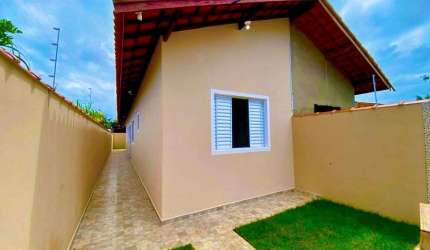 Casa para Venda em Itanhaém, Balneário Gaivota, 2 dormitórios, 1 suíte, 1 banheiro, 1 vaga
