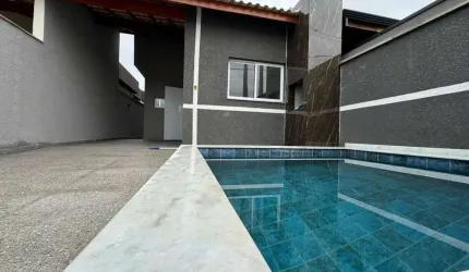 Casa para Venda em Peruíbe, Balneário São João Batista, 3 dormitórios, 1 suíte, 1 banheiro, 2 vagas