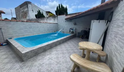 Casa para Venda em Itanhaém, Bopiranga, 2 dormitórios, 1 suíte, 2 banheiros, 3 vagas