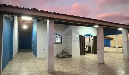 Casa para Venda em Itanhaém, Balneário Gaivota, 2 dormitórios, 1 banheiro, 6 vagas