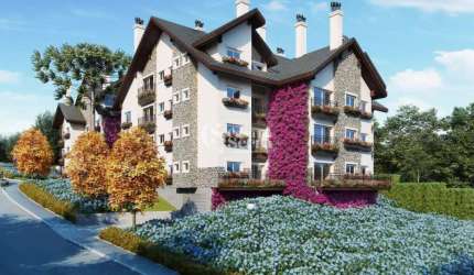 APARTAMENTO EM GRAMADO/RS COM 02 DORMITÓRIOS, Parque das Orquídeas, Gramado - RS