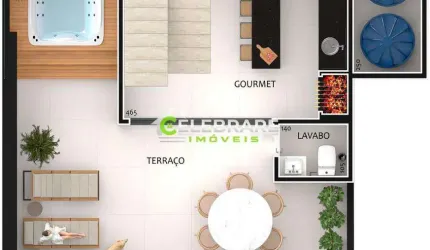 TRIPLEX NOVO BAIRRO ALTO! ALTO PADRÃO,03 QTOS,SUÍTE,TERRAÇO