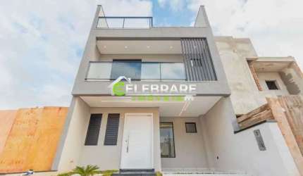 SOBRADO NOVO CAMPO DE SANTANA,03 QTOS,SUÍTE,CHURRASQ.,TERRENO