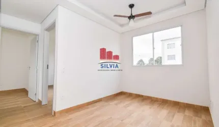 Apartamento novo, primeira locação, com 2 quartos e vaga de garagem no  Residencial Chácara das Parreiras II bairro Umbará