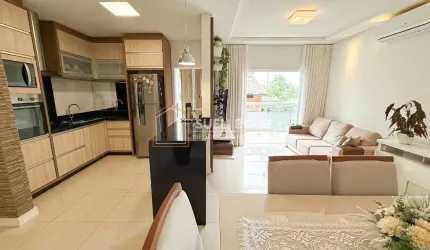 APARTAMENTO SEMIMOBILIADO COM 3 DORMITÓRIOS E 2 VAGAS DE GARAGEM
