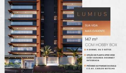 Edifício Lumius, lançamento à venda no bairro São Judas, Piracicaba/SP - 3 ou 4 dormitórios