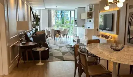Apartamento totalmente mobiliado e decorado no Brava Home Resort