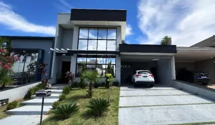 Casa de Luxo em Condomínio à Venda em Indaiatuba-SP - 3 Suítes, 3 Salas, 5 Banheiros, 4 Vagas - Jardim Residencial Maria Dulce