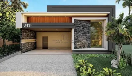 Casa de alto padrão em condomínio à venda em Indaiatuba-SP, Residencial Evidências: 3 suítes, 2 salas, 4 vagas, 210,38m².