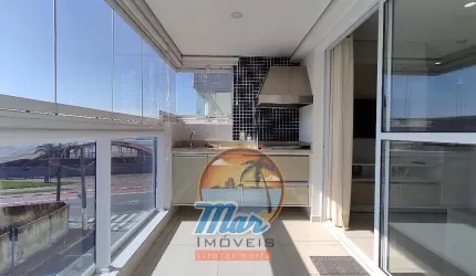 Excelente apartamento, vista para o mar com 03 dormitórios a venda em Bertioga.