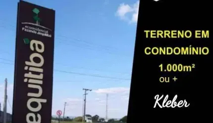 Vendo Terreno no Condomínio Fazenda Jequitibá de 1011m².