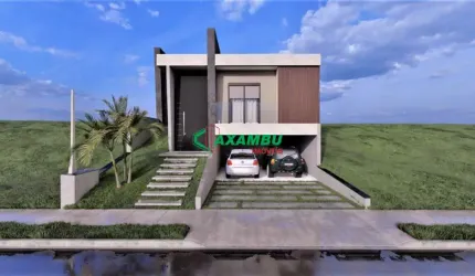 CASA NOVA COM 3 SUITES, SALAS COZINHA E ESPAÇO GOURMET CONCEITO ABERTO, PISCINA E GARAGEM COBERTA COM 2 VAGAS