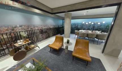 Apartamento alto padrão 3 dormitórios com varanda gourmet, 3 suítes e 2 vagas na Vila Mascote