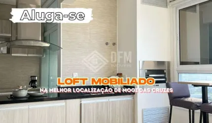 Loft com 1 quarto para alugar na Avenida Louraci Della Nina Tavares, 115, Loteamento Mogilar, Mogi das Cruzes, 42 m2 por R$ 3.500