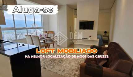 Loft com 1 quarto para alugar na Avenida Louraci Della Nina Tavares, 115, Loteamento Mogilar, Mogi das Cruzes, 42 m2 por R$ 4.000