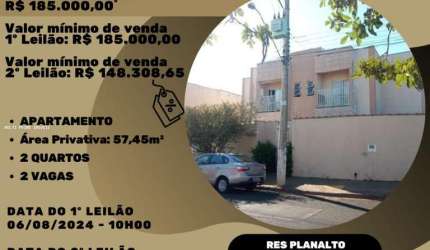 Apartamento para Venda em Ribeirão Preto, Planalto Verde, 2 dormitórios, 1 banheiro, 2 vagas
