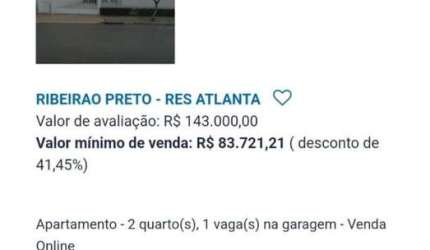 Apartamento para Venda em Ribeirão Preto, Jardim Zara, 2 dormitórios, 1 banheiro, 1 vaga